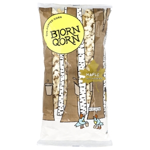 BjornQorn, попкорн, вкус кленового сиропа, 85 г (3 унции)