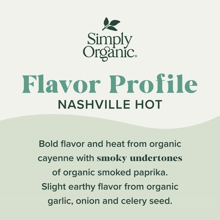 Simply Organic, приправа для гриля, «нэшвильский острый», 90 г (3,17 унции)