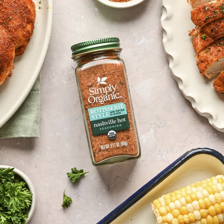 Simply Organic, приправа для гриля, «нэшвильский острый», 90 г (3,17 унции)