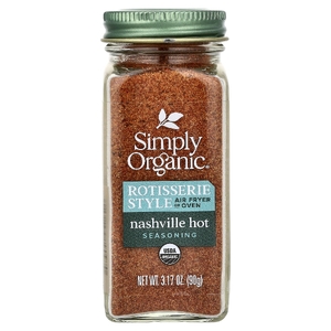 Simply Organic, приправа для гриля, «нэшвильский острый», 90 г (3,17 унции)