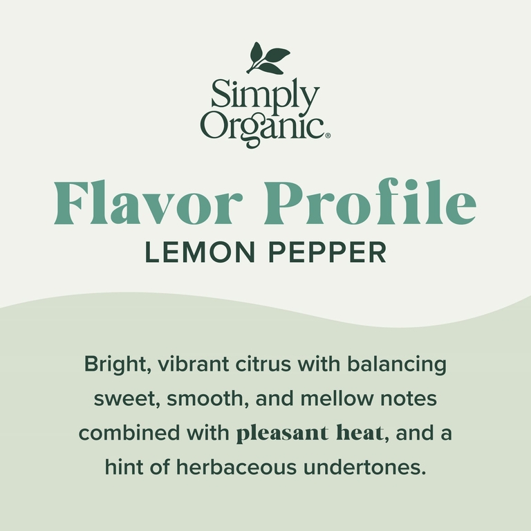 Simply Organic, приправа для гриля, лимон и перец, 97 г (3,42 унции)