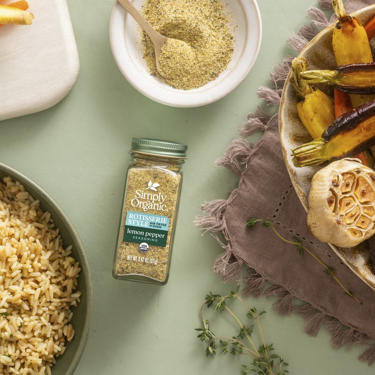 Simply Organic, приправа для гриля, лимон и перец, 97 г (3,42 унции)