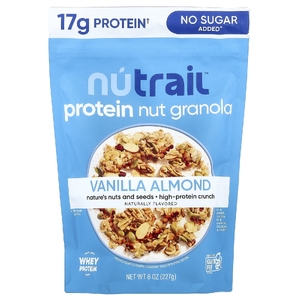 NuTrail, протеиновая гранола с орехами, ваниль и миндаль, 227 г (8 унций)