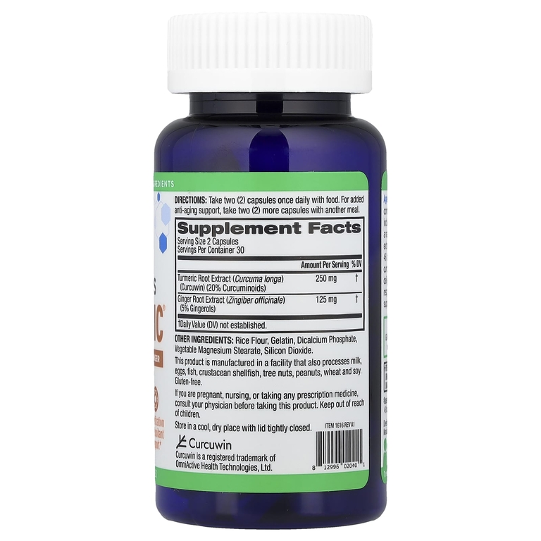 BioTRUST, Ageless Turmeric®, 60 капсул