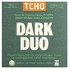 TCHO, Dark Duo, темный шоколад с начинкой из какао и трюфелей, 75% какао-шелухи, 3 плитки по 0,70 унции