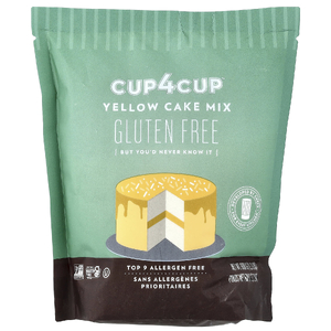 Cup4Cup, смесь для желтого торта, без глютена, 600 г (1,31 фунта)