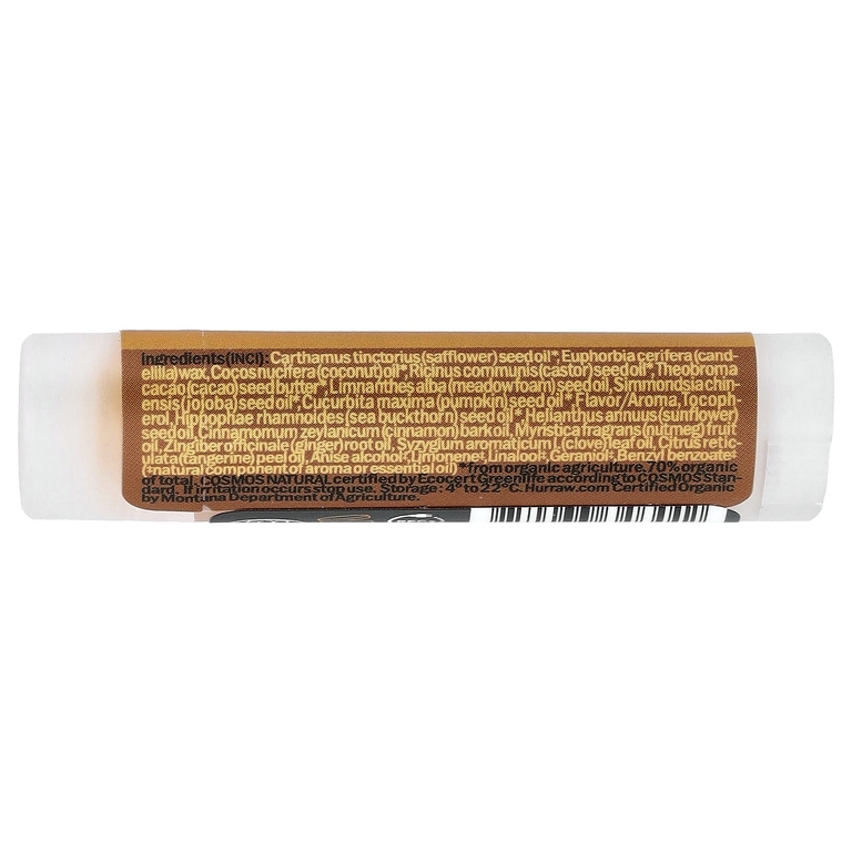 Hurraw! Balm, бальзам для губ, тыква, 4,8 г (0,17 унции) (Товар снят с продажи) 