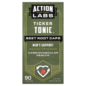 Action Labs, для мужчин, Ticker Tonic™, корнеплод свеклы, 90 растительных капсул