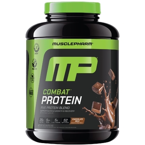 MusclePharm, Combat®, протеиновый порошок, со вкусом шоколадного молока, 1,9 кг (4,2 фунта)