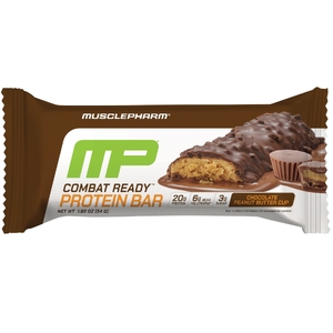 MusclePharm, Combat Redy™, протеиновый батончик, с шоколадом и арахисовой пастой, 54 г (1,9 унции) (Товар снят с продажи) 