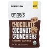 Emmy's Organic Cookies, Chocolate Coconut Crunch'ems, шоколадные батончики, 100 г (3,5 унции)