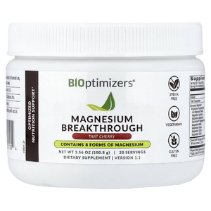BIOptimizers, со вкусом магния, вишня, 100,8 г (3,56 унции)