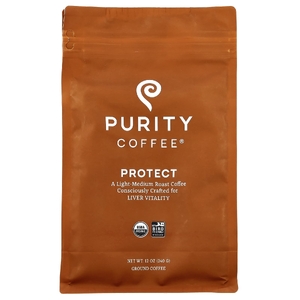 Purity Coffee, Protect, молотый, легкая и средняя обжарка, 340 г (12 унций)