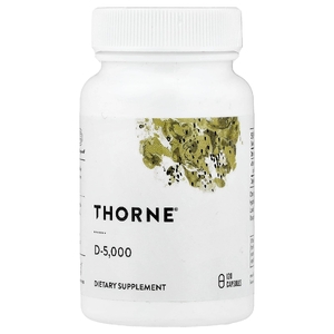 Thorne, D-5,000, 120 капсул (125 мкг в 1 капсуле)