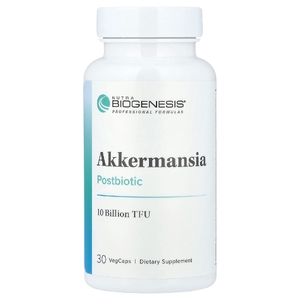 Nutra BioGenesis, Akkermansia Postbiotic, 10 млрд ТРЕ, 30 вегетарианских капсул