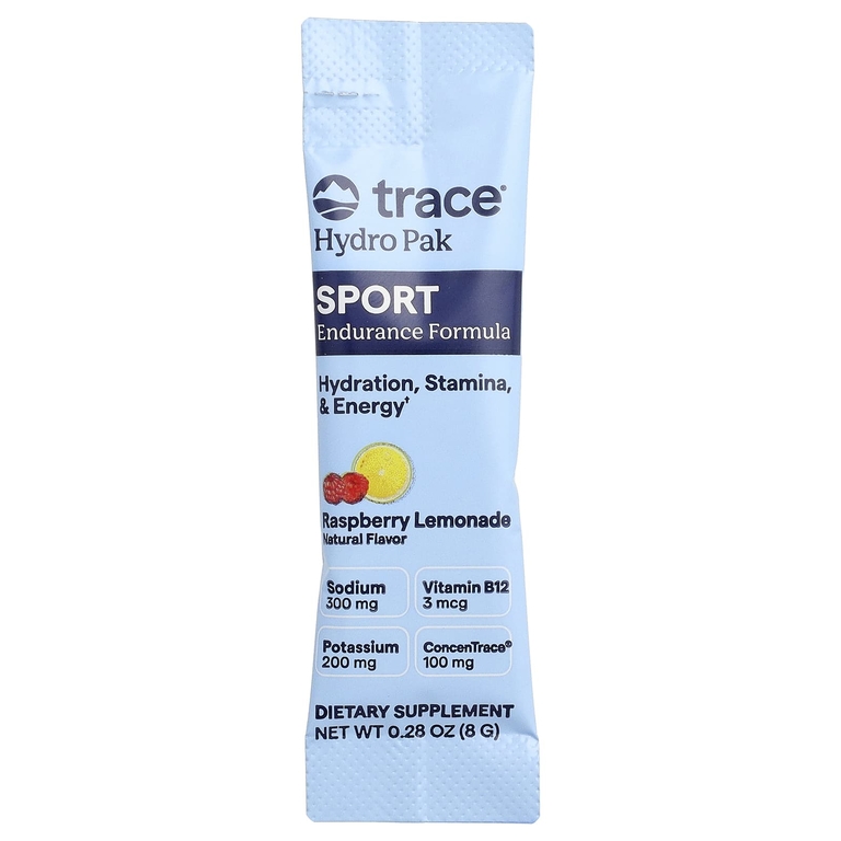 Trace, Hydro Pak Sport, Raspberry Lemonade, 30 Stick Packs, 0.28 oz (8 g) Each