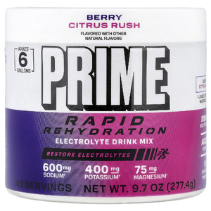 Prime Hydration, Rapid ReHydration, смесь для приготовления электролитического напитка, со вкусом ягод и цитрусовых, 277,4 г (9,7 унции)