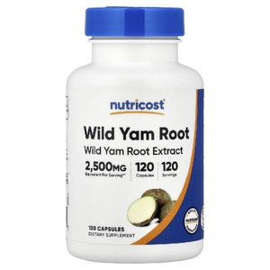 Nutricost, корень дикого ямса, 120 капсул (125 мг в 1 капсуле)