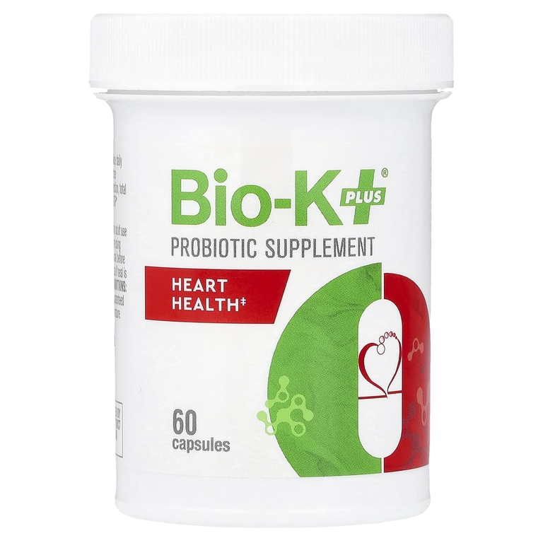 Bio-K+, пробиотическая добавка, для здоровья сердца, 60 капсул