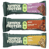 Simply Protein, хрустящие батончики-снеки, ассорти вкусов, 12 батончиков по 40 г (1,41 унции)