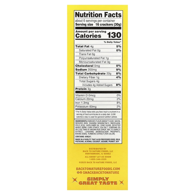 Back to Nature, Crispy Wheat Crackers, 6.5 oz (184 g)