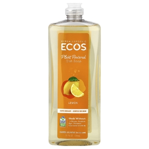 Earth Friendly Products, ECOS®, средство для мытья посуды на растительной основе, лимон, 739 мл (25 жидк. унций)