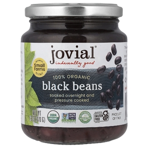 Jovial, 100% органическая черная фасоль, 370 г (13 унций)