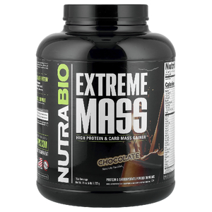 NutraBio, Extreme Mass, с шоколадным вкусом, 2722 г (6 фунтов)