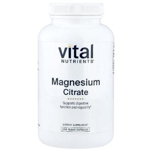 Vital Nutrients, цитрат магния, 200 веганских капсул (150 мг в 1 капсуле)