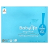BabyLife Organics, детское питание для детей от 6 месяцев, слива, груша, клубника и банан, 6 паучей по 99 г (3,5 унции)