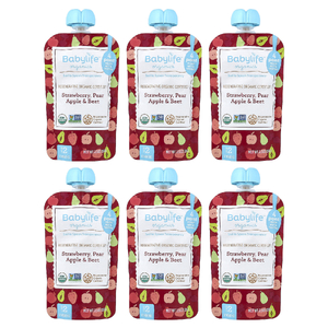 BabyLife Organics, детское питание, 6 пакетиков по 99 г (3,5 унции)