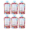 BabyLife Organics, детское питание, для детей от 6 месяцев, батат, персик, груша и банан, 6 паучей по 99 г (3,5 унции)
