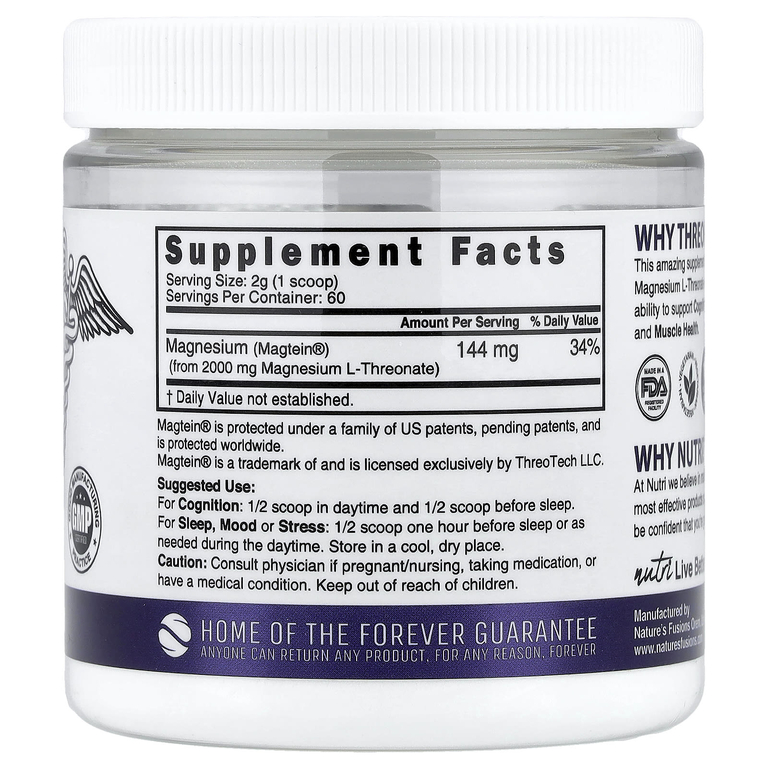 Nutri, Magtein® Magnesium L-Threonate , 4.24 oz (120 g)