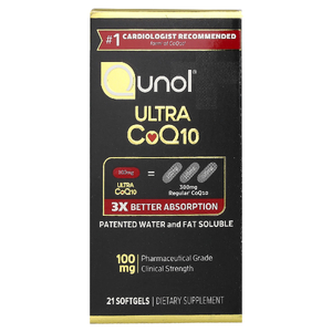 Qunol, Ultra CoQ10, 100 мг, 21 капсула