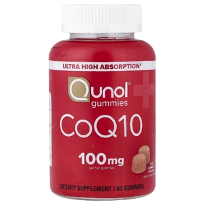 Qunol, коэнзим Q10, со вкусом насыщенного апельсина, 60 жевательных таблеток (50 мг в 1 таблетке)