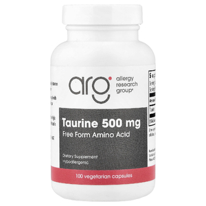 Allergy Research Group, таурин, 500 мг, 100 вегетарианских капсул