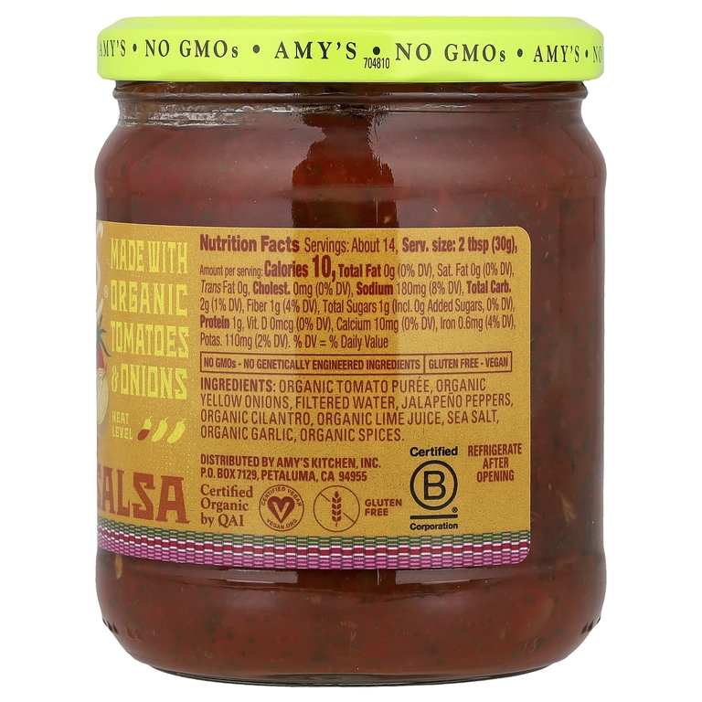 Amy's, мягкое сальса, густое и кусочки, 417 г (14,7 унции)