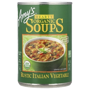 Amy's, Hearty Organic Soups, итальянские деревенские овощи, 397 г (14 унций)