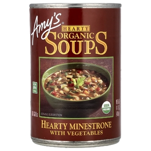Amy's, органические сытные супы, минестроне с овощами, 400 г (14,1 унции)