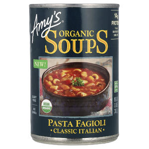 Amy's, Organic Soups, паста фаджоли, классическая итальянская, 387 г (13,65 унции)
