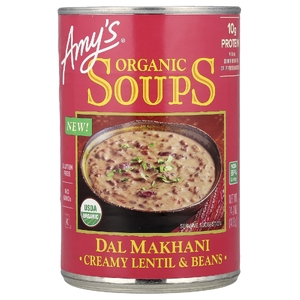Amy's, Дал макхани, органические супы, кремовая чечевица и фасоль, 403 г (14,2 унции)