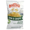 Boulder Canyon, тонкие и хрустящие картофельные чипсы, халапеньо, 170,1 г (6 унций)