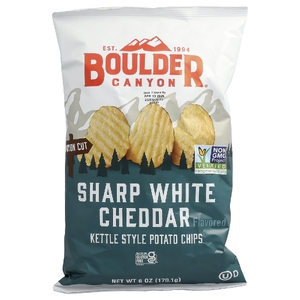 Boulder Canyon, Картофельные чипсы, острый вкус белого чеддер, 170,1 г (6 унций)