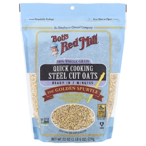 Bob's Red Mill, цельнозерновой овёс быстрого приготовления, 624 г