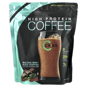 Chike Nutrition, холодный кофе с высоким содержанием протеина, мокко и мята, 420 г (14,8 унции)
