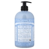 Dr. Bronner's, детское органическое мыло с сахаром, 4 в 1, без запаха, 710 мл (24 жидк. унции)