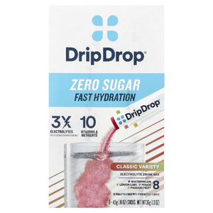 DripDrop, смесь для приготовления электролитического напитка, классическое ассорти, 8 стиков по 4,5 г (0,16 унции)
