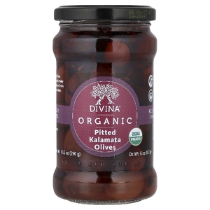 Divina, органические оливки Каламата без косточек, 290 г (10,2 унции)