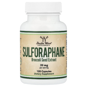 Double Wood Supplements, сульфорафан, 120 капсул (10 мг в 1 капсуле)