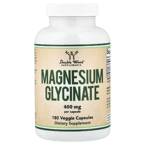 Double Wood Supplements, глицинат магния, 400 мг, 180 растительных капсул
